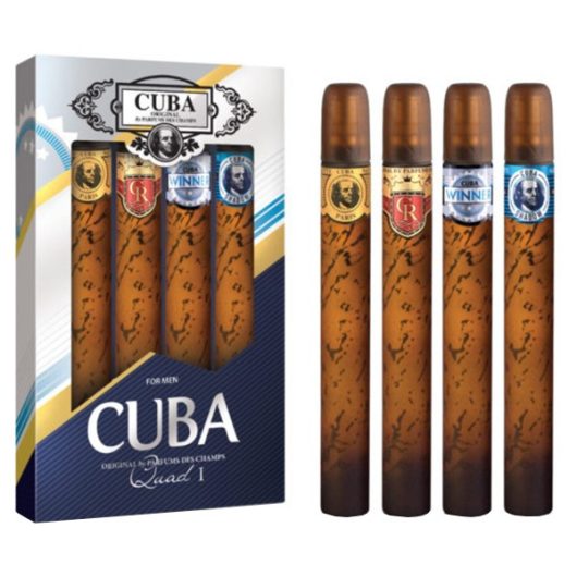Cuba Quad 1 Férfi Parfüm Kollekció 4x35ml Edt - Gold Royal Winner Shadow -