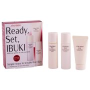   Shiseido IBUKI Starter Kit 3x30ml 30ml Tisztító + 30ml Puhító + 30ml Hidratáló Emulzió Arcápoló Csomag 