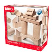   Brio Fa Építő Szett Natúr Színben 50 Darabos (Brio 30113)