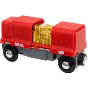   Brio Gold Load Cargo Wagon Aranyszállító vonat vagon (Brio 33938)